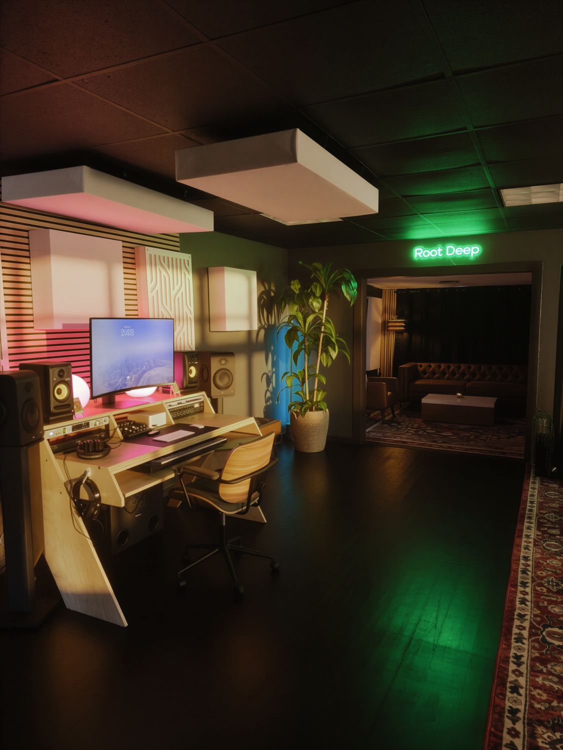 Live and control room